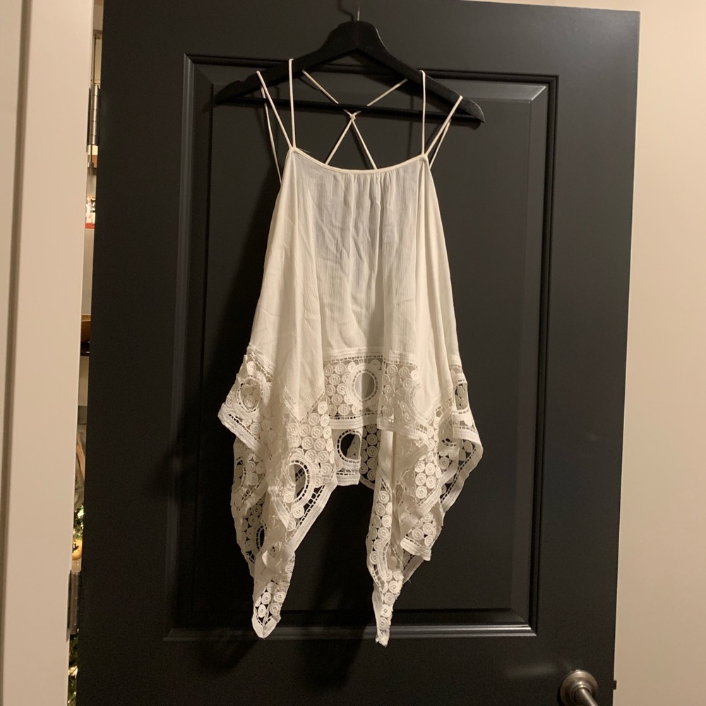 Crochet strappy tank